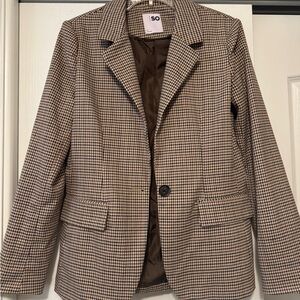 SO Brown Blazer Classic Structured Design